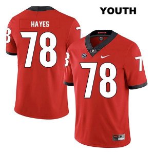 Youth Georgia Bulldogs NCAA #78 D'Marcus Hayes Nike Stitched Red Legend Authentic College Football Jersey EHO7754YI